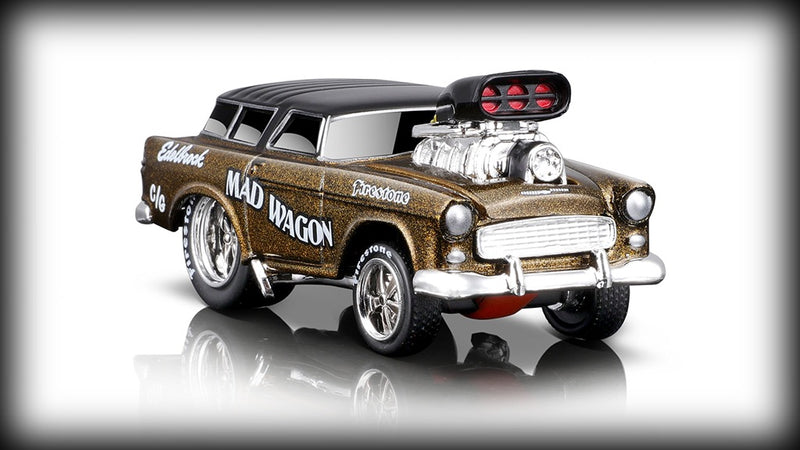 Laad de afbeelding in de Gallery-viewer, Chevrolet NOMAD GASSER 1955 Nr.15 MAISTO 1:64 (6835450708073)
