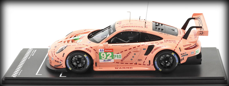 Load image into Gallery viewer, Porsche 911 (991) RSR Nr.92 &#39;PINK PIG&#39; WINNER 24H LE MANS 2018 IXO 1:18 (6839744954473)
