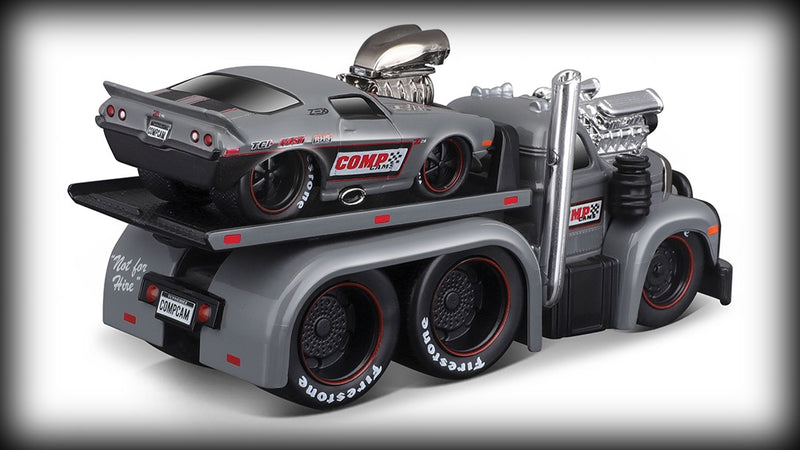 Chargez l&#39;image dans la visionneuse de la galerie, &lt;transcy&gt;Mack B-61 FLATBED 1953 + Chevrolet CAMARO 1971 Nr.06 MAISTO 1:64&lt;/transcy&gt;
