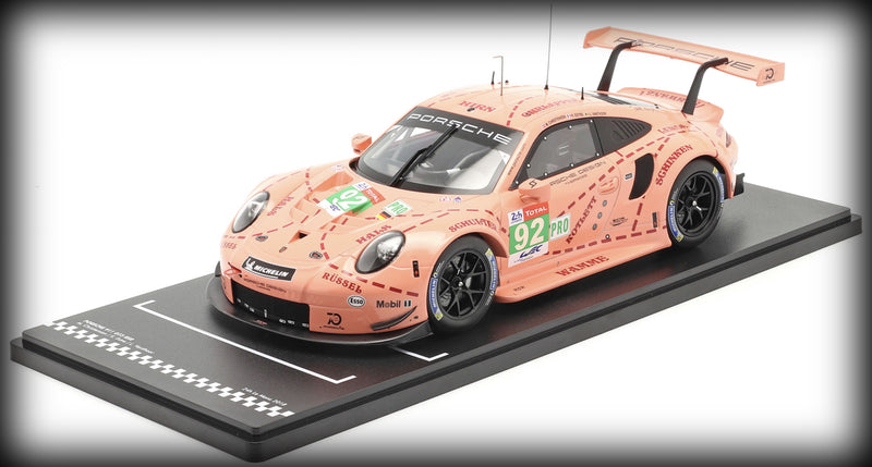 Load image into Gallery viewer, Porsche 911 (991) RSR Nr.92 &#39;PINK PIG&#39; WINNER 24H LE MANS 2018 IXO 1:18 (6839744954473)
