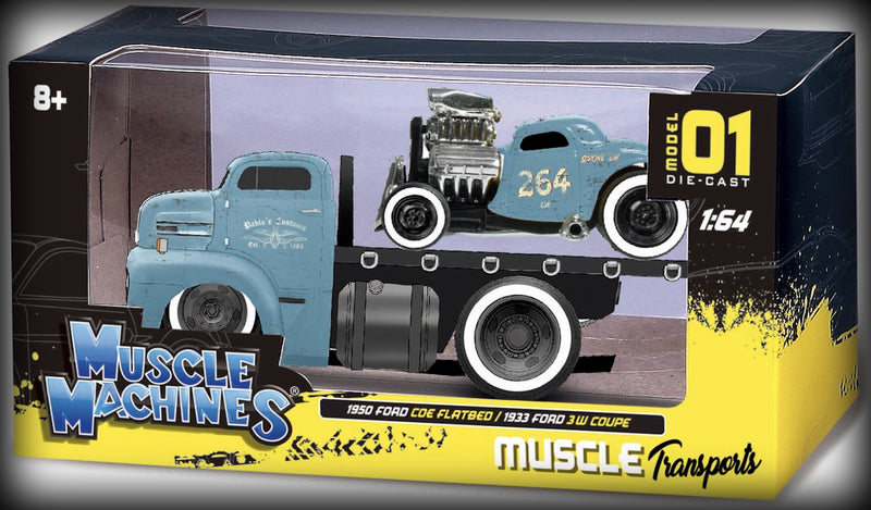 Load image into Gallery viewer, Ford COE 1950 + Ford 3W COUPE 1933 Nr.01 MAISTO 1:64 (6836478509161)
