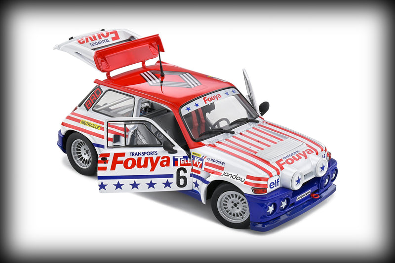 Laad de afbeelding in de Gallery-viewer, &lt;tc&gt;Renault 5 MAXI RALLYCROSS 1987 - G.ROUSSEL Nr.6 SOLIDO 1:18&lt;/tc&gt;
